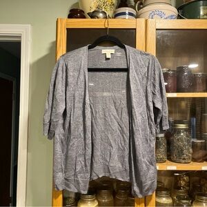 Cynthia Rowley Gray Knit 100% linen Sweater